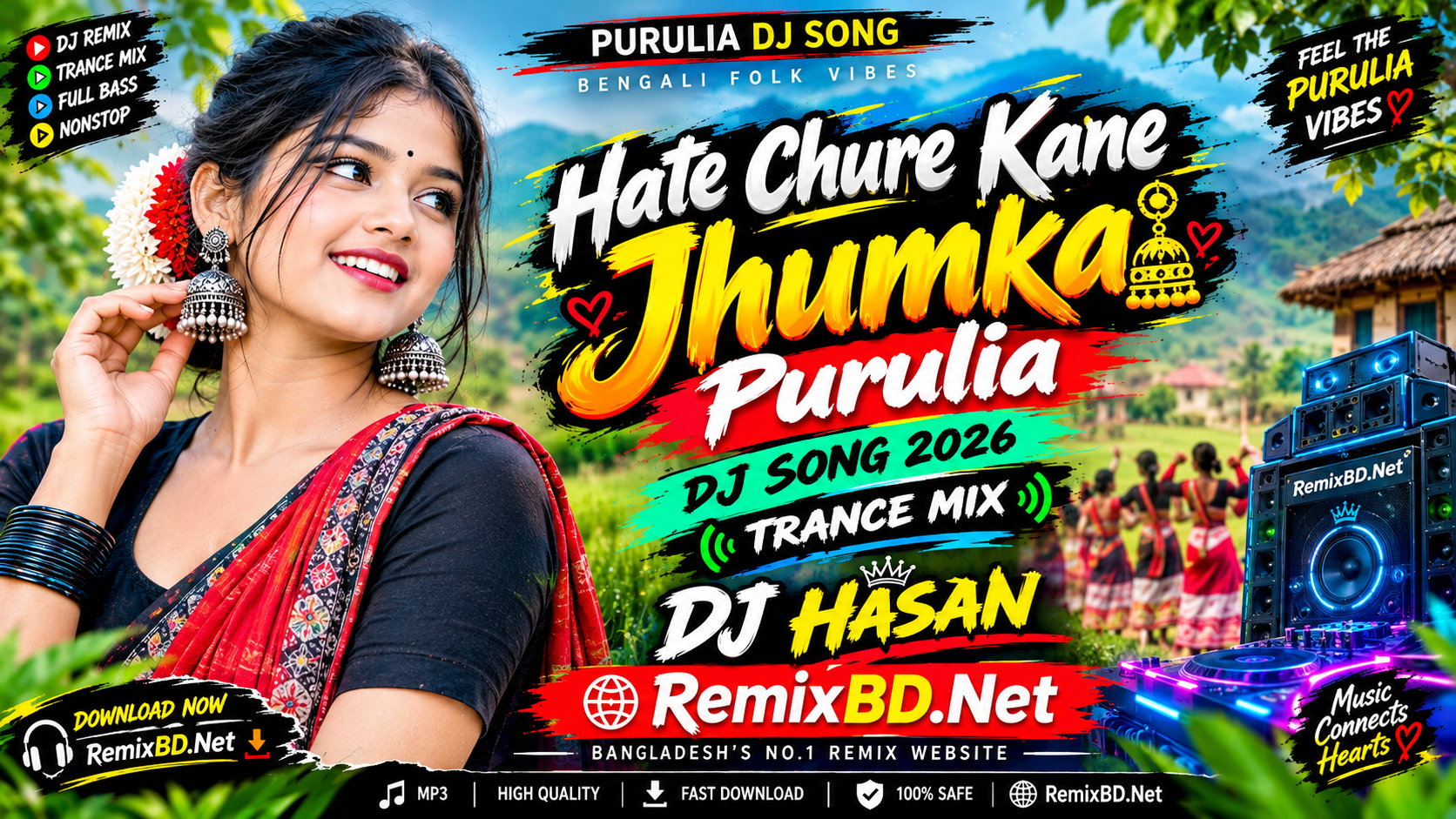 Hate Chure Kane Jhumka Purulia Dj Song 2026 Trance Mix DJ Hasan